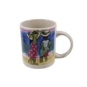 Gibson  native Women at Beach Fish Fishing Mug Vintage 93696